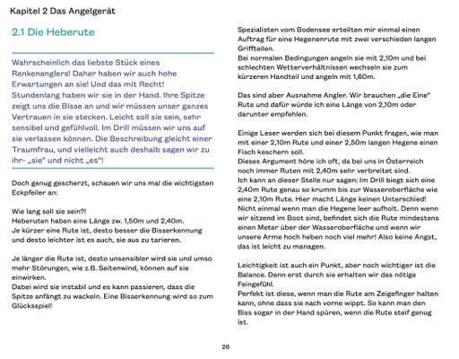 Inhalt Buch "Auf zum Hegenenfischen" von Christian Weber