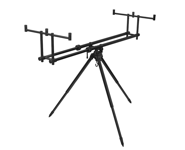 DELPHIN TPX3 BlackWay Tripod – Rod Pod für 3 Ruten