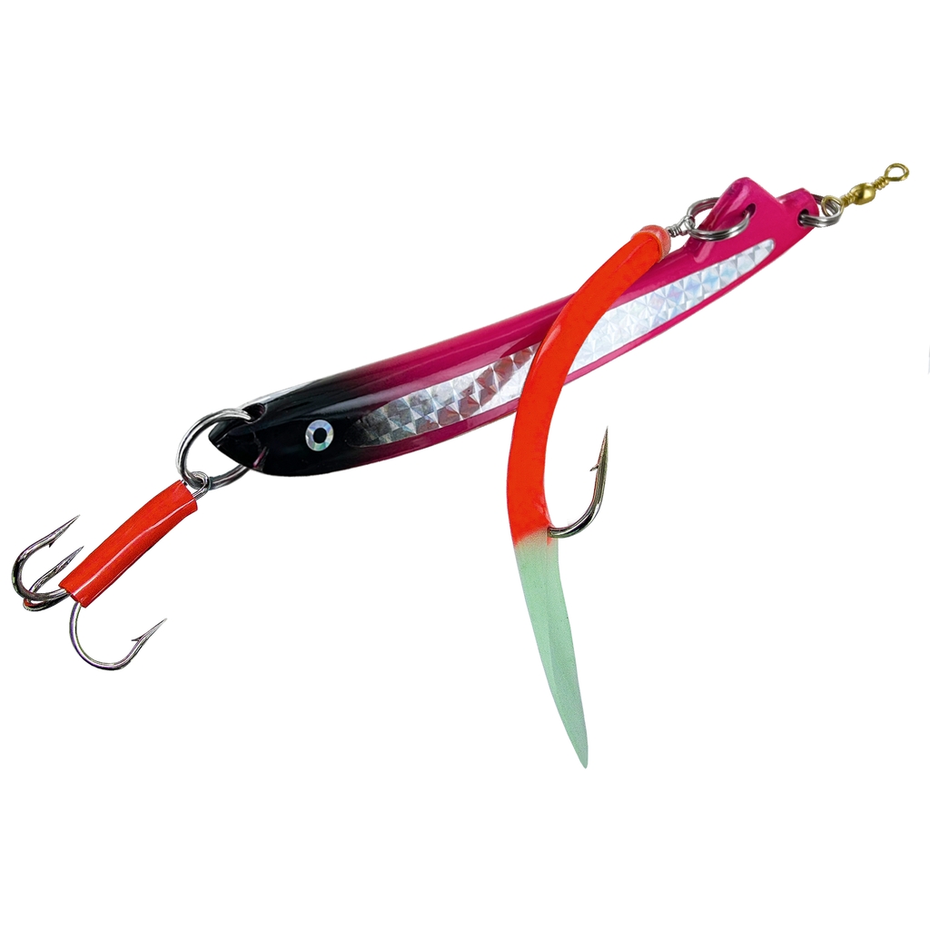 JENZI Pilker Pink-Black mit Gummimakk