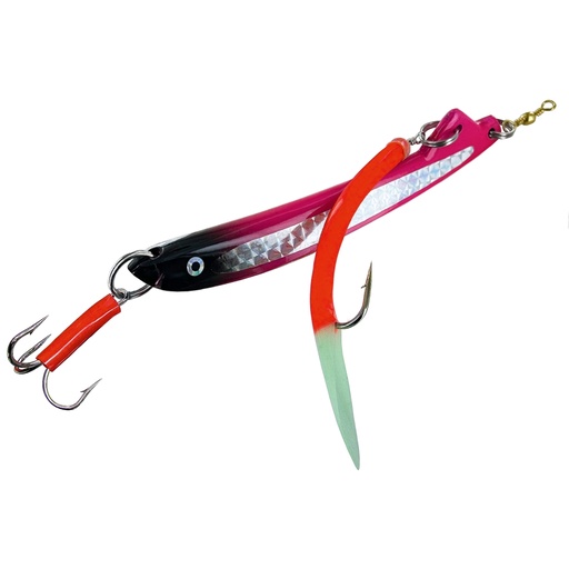 JENZI Pilker Pink-Black mit Gummimakk