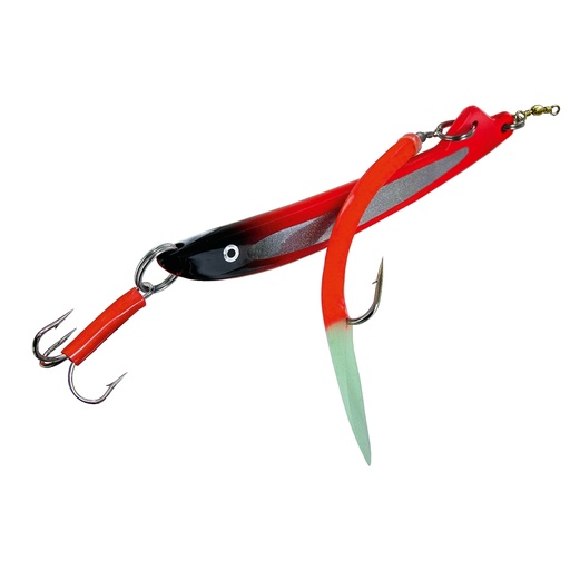 JENZI Pilker Red-Black mit Gummimakk